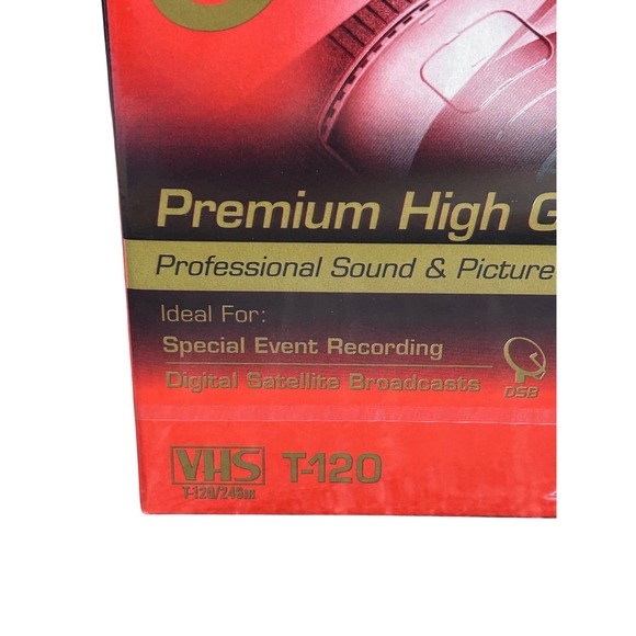 Maxell Premium High Grade T-120 VHS Videocassette Tape New Lot of 5‎ - Picture 3 of 5
